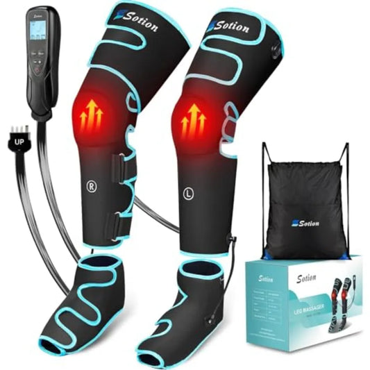 LeG Air Compression Leg Massager With Heat For Pain Relief