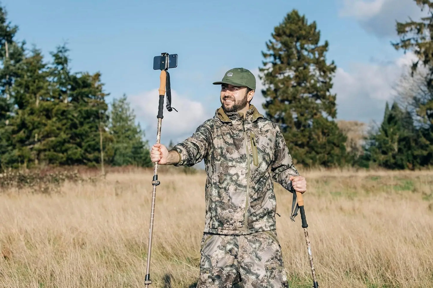 Carbon Fiber Trekking Poles With Adjustable Quick Locks