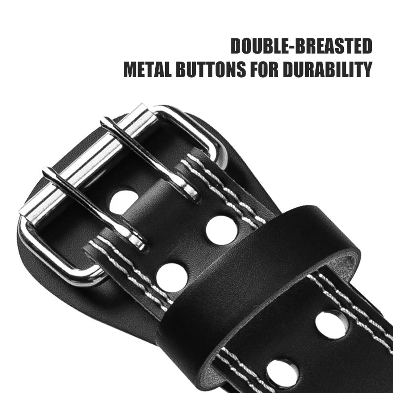 High-Con Concerned PU Leather Waist Support Weightlifting Belt