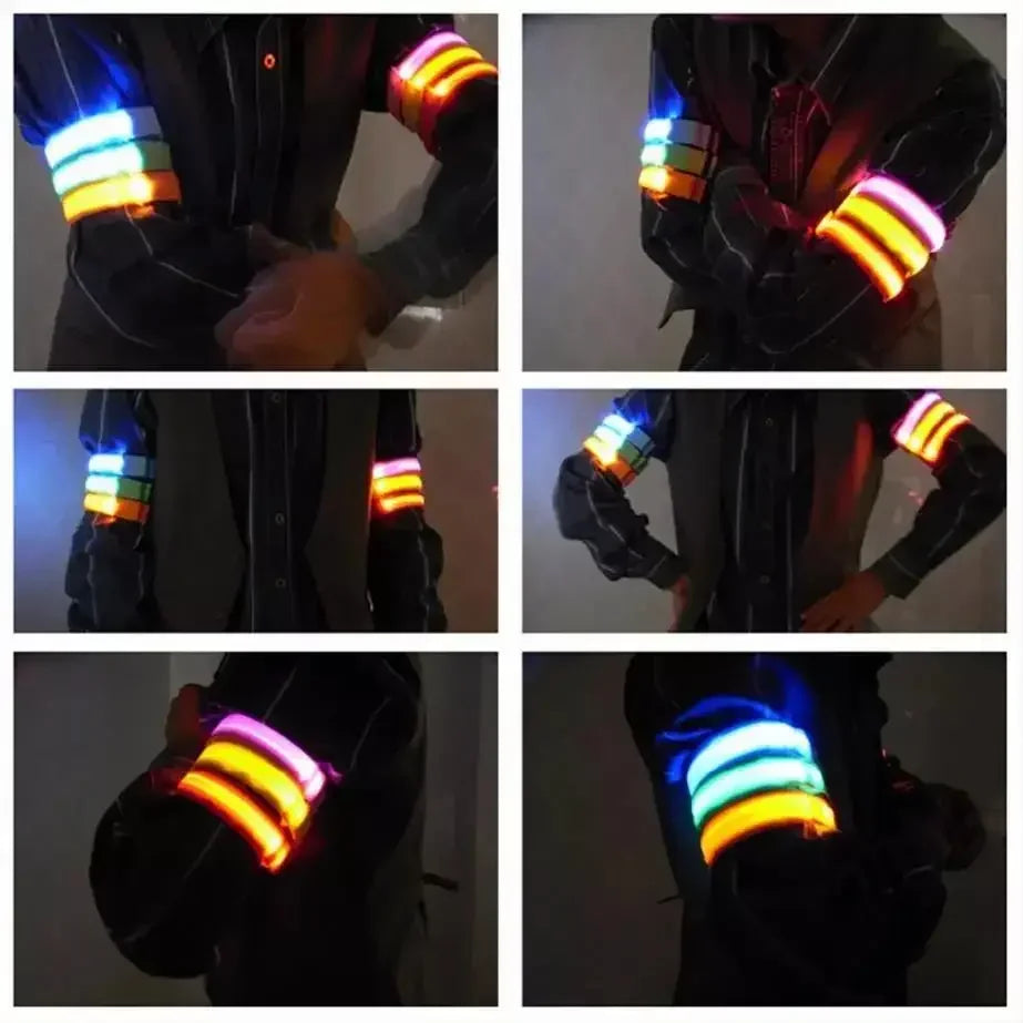 LED Light Strap Armband Night Running Outdoor Sports