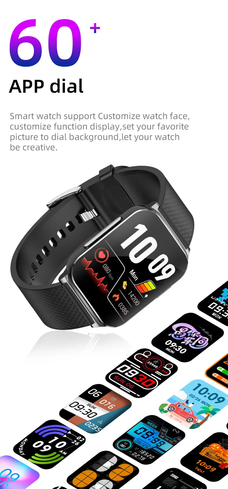 H Band ECG HRV Smart Watch With Heart Rate Monitor