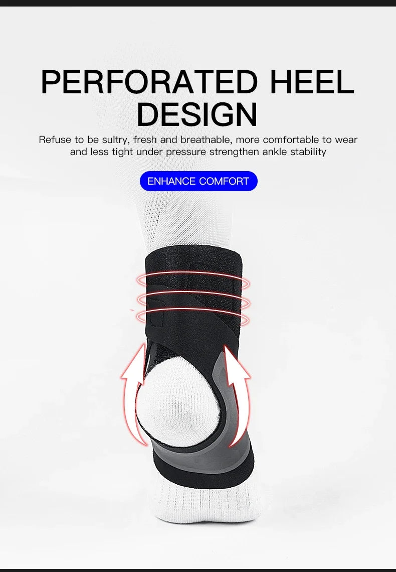 Adjustable Ankle Sleeve With Support Pad For Breathable Sports Safety