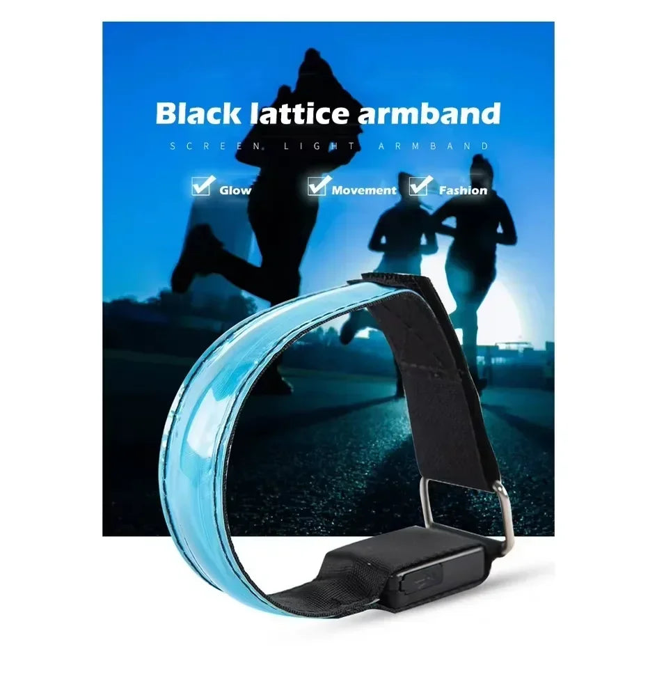 LED Light Strap Armband Night Running Outdoor Sports