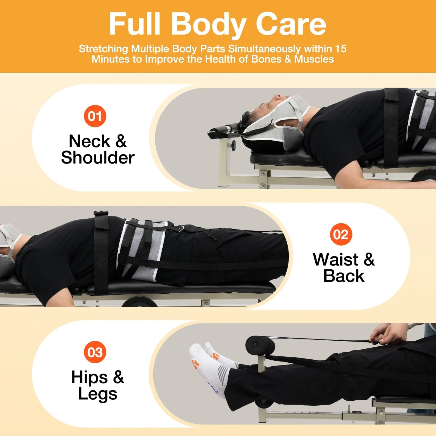 Multifunctional Body Stretcher Vertebrae Care Bench For Neck And Shoulders