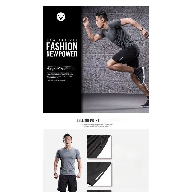 NONECN Ice Shorts Breathable Polyester Running Sports