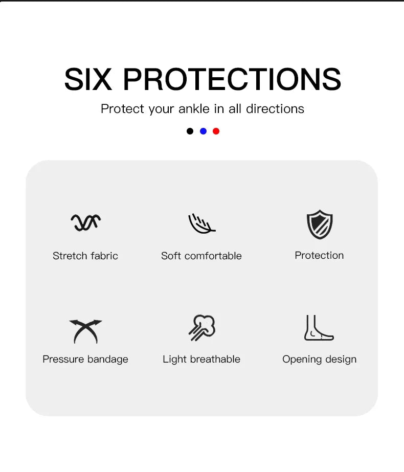 Adjustable Ankle Sleeve With Support Pad For Breathable Sports Safety