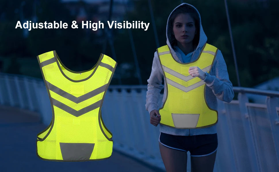 Hainan High Visibility Reflective Safety Vest for Outdoor Sports