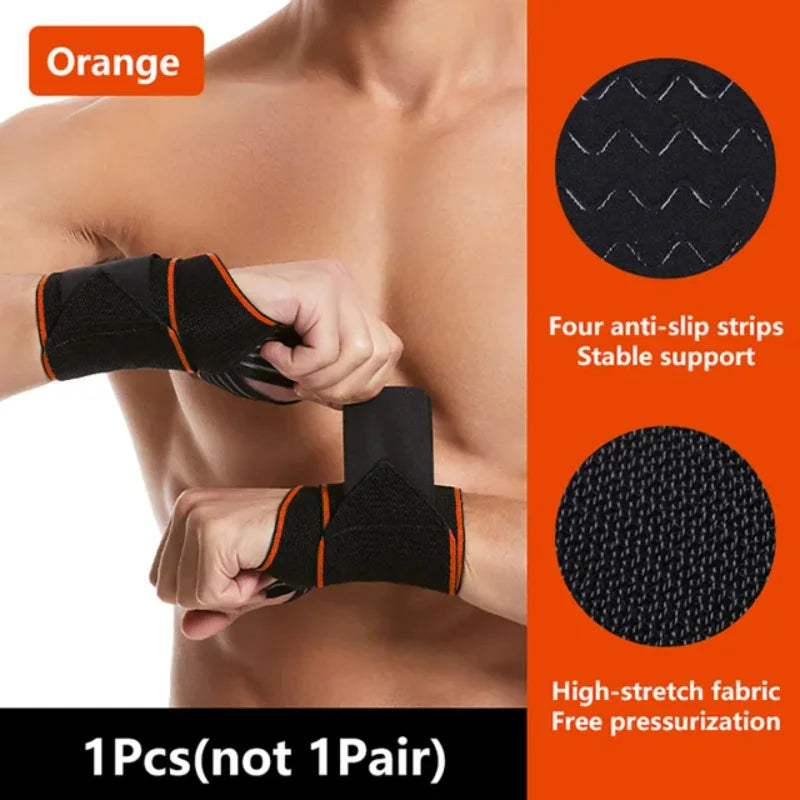 LISM Adjustable Wristbands Wrist Support Bracer for Sports Gym Carpal Protector Breathable