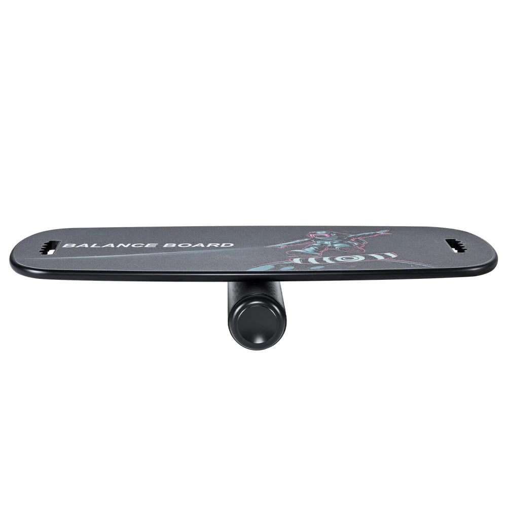 Wooden Balance Board Trainer With Roller For Core Workouts
