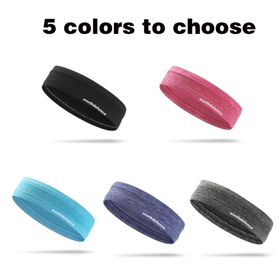 WOSWEIR Breathable Sweatband Headband Anti Slip For Workout And Yoga