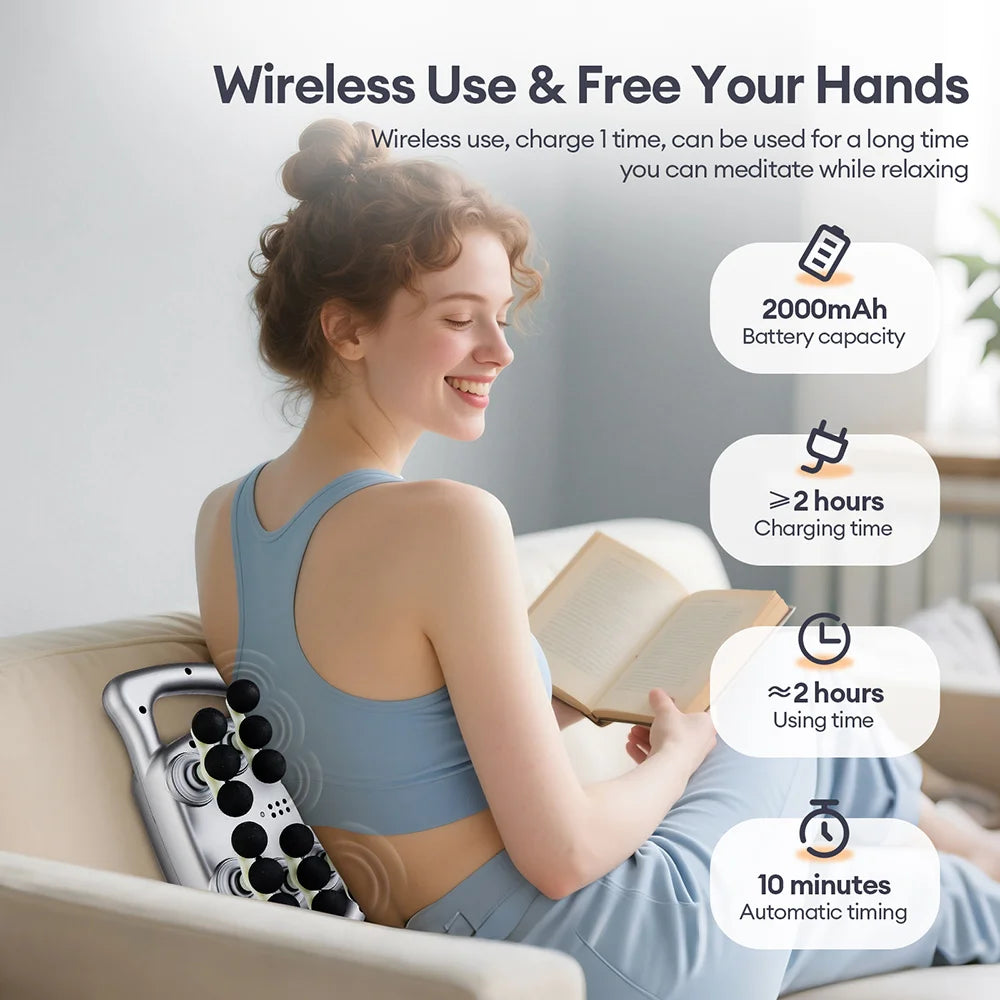 Iebilif 24 Head Fascia Gun 9 Modes High Frequency Massager