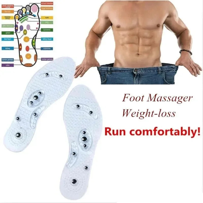 NONECN Silicone Orthopedic Massage Insoles Breathable for Men and Women