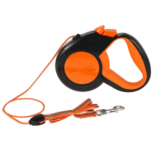 Retractable Dog Leash Heavy Duty With Reflective Tape NonSlip Handle