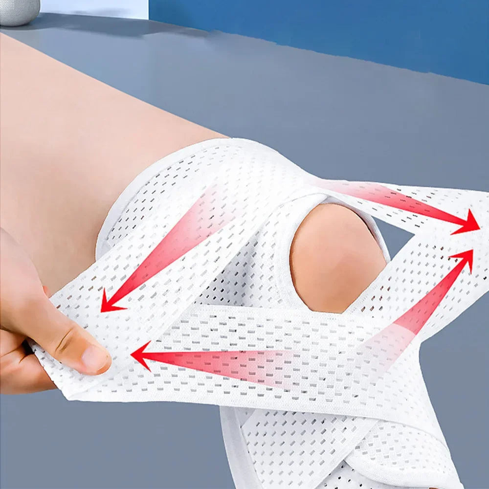 Craft Of Weaving Elastic Knee Pads For Sports Joint Protection