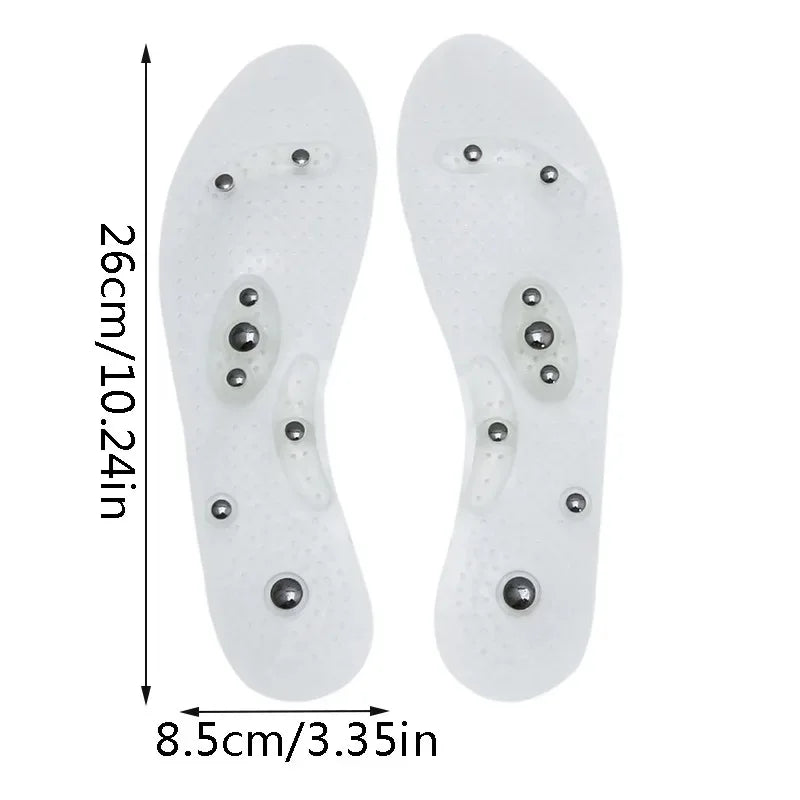 NONECN Silicone Orthopedic Massage Insoles Breathable for Men and Women