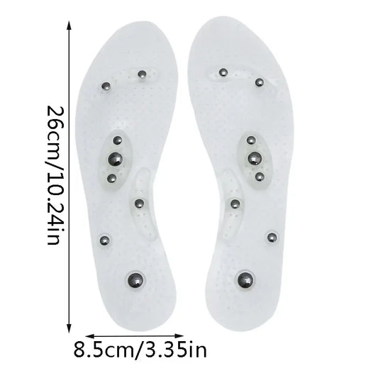 NONECN Silicone Orthopedic Massage Insoles Breathable for Men and Women