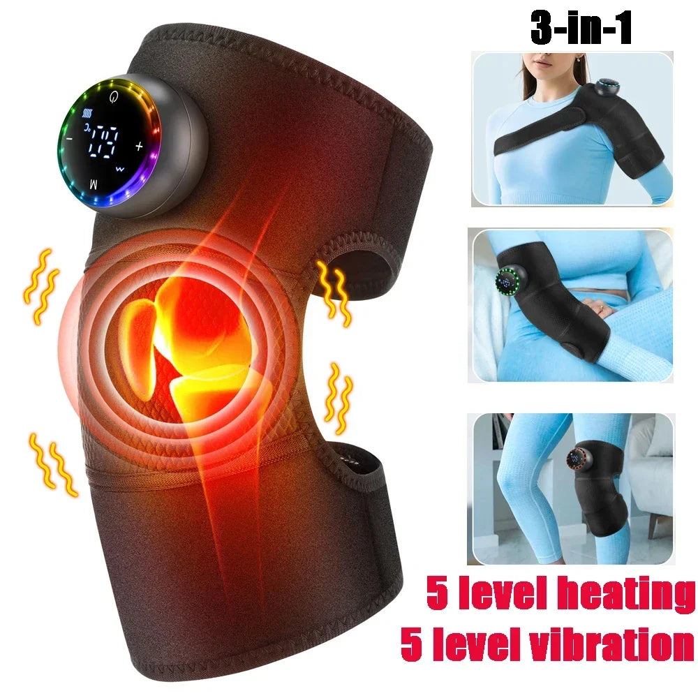 PASTSKY Electric Heating Knee Massage Instrument Cordless Hot Pad