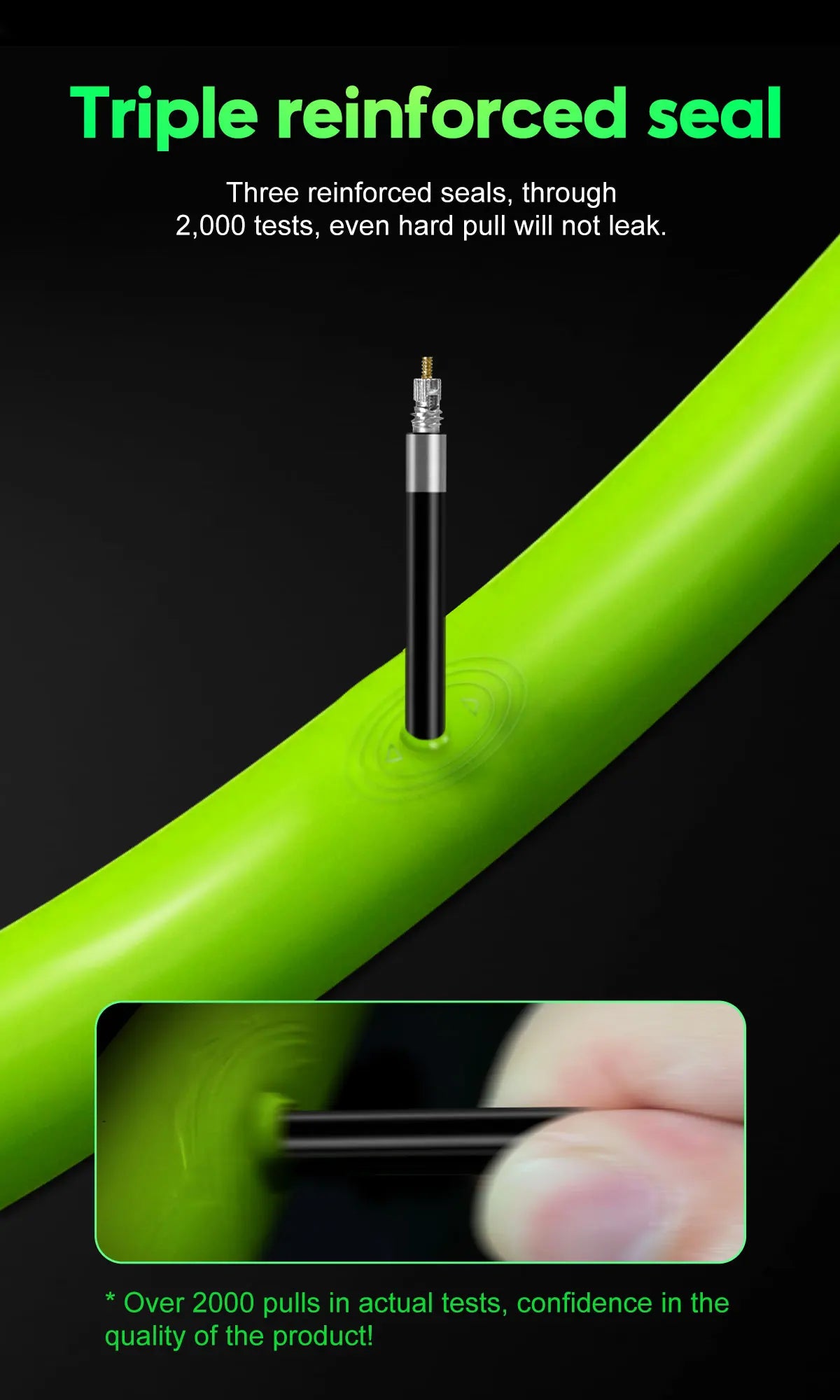 CYCLAMI Ultralight Gravel Bike TPU Inner Tube 2 Pack