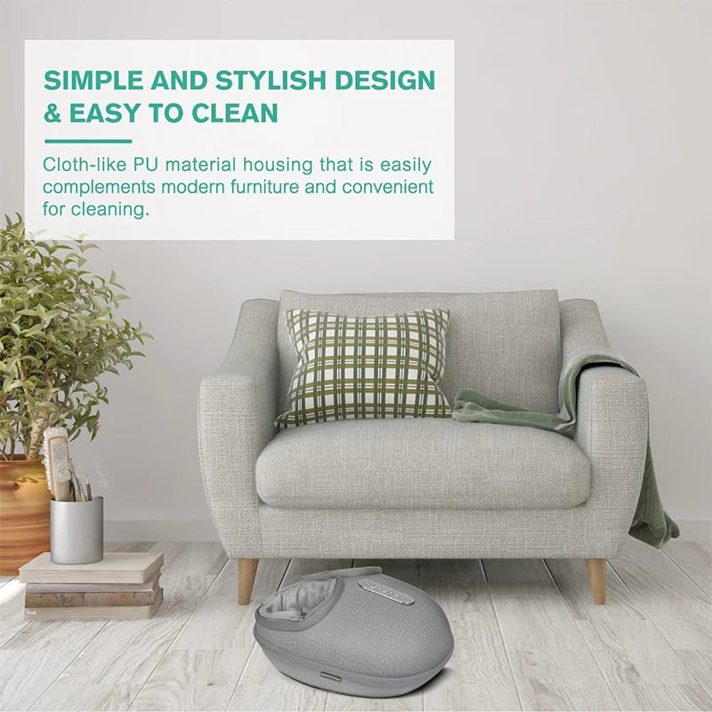 Medcursor Foot Massager With Heating Therapy Shiatsu Deep Kneading Home Office