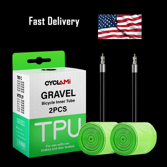 CYCLAMI Ultralight Gravel Bike TPU Inner Tube 2 Pack