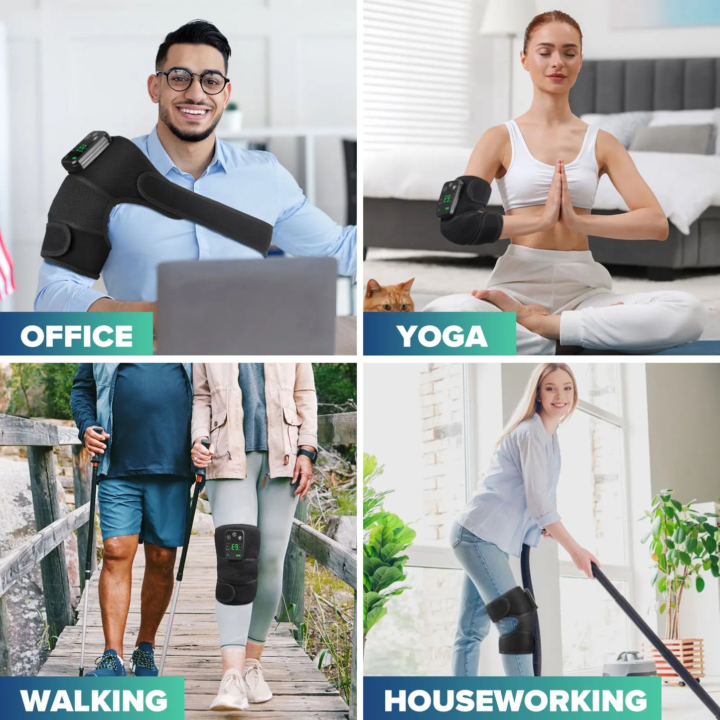 Hailicare Knee Heating Massager for Joint Physiotherapy and Pain Relief