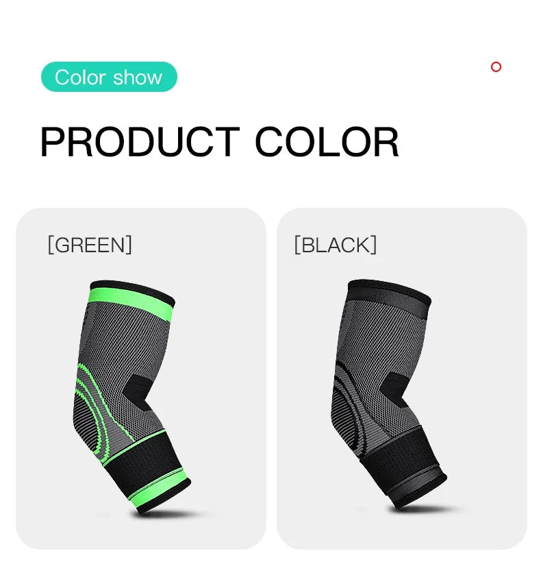 Elbow Support Elastic Arm Sleeve For Gym Fitness Nylon Protective Pad Sweat Absorption Basketball