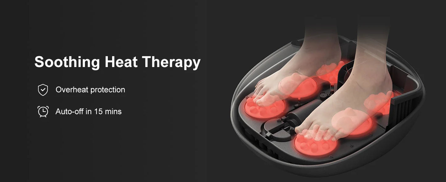 Medcursor Shiatsu Foot Massager Machine With Heat Roller For Pain Relief