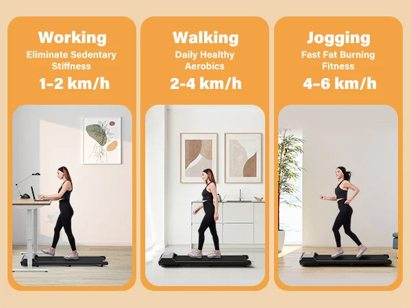 None Treadmill 2.5HP Home Use Walking Running Machine With LCD
