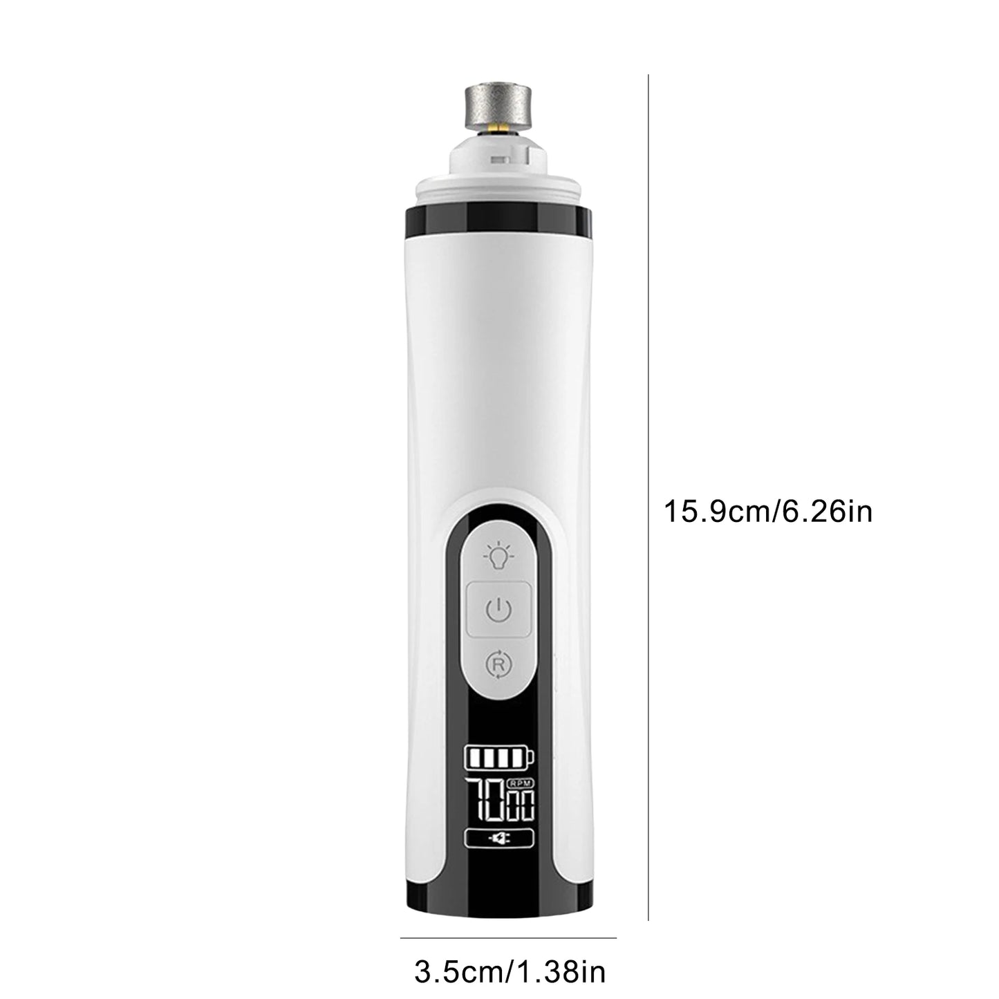 Electric Dog Nail Grinder Rechargeable Pet Nail Grinder Quiet Cat Nail Grinder Suitable for Small Middle Large Dogs and Cats