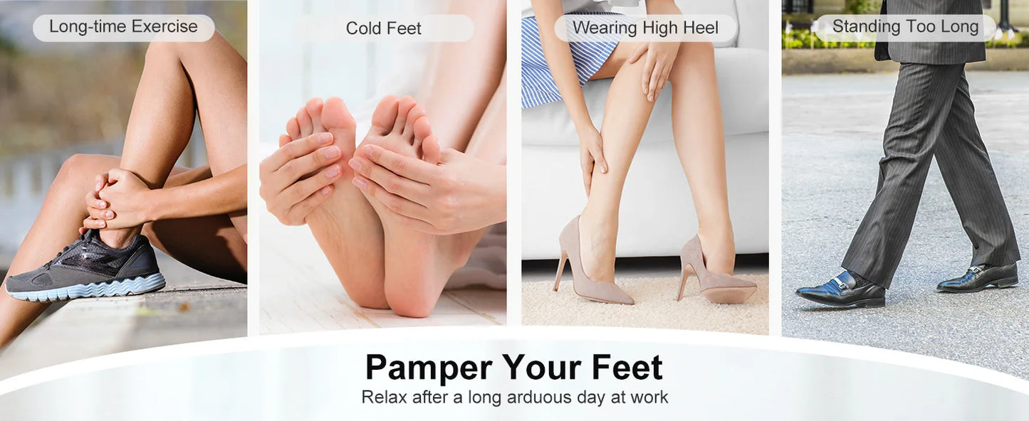 Medcursor Shiatsu Foot Massager Machine With Heat Roller For Pain Relief