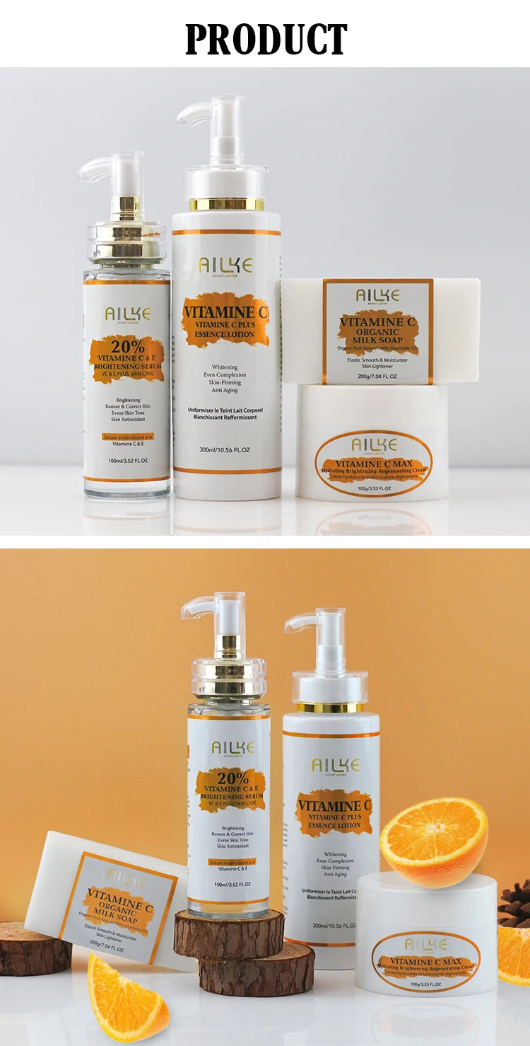 AILKE Vitamin C Skin Care Kit With Brightening Serum