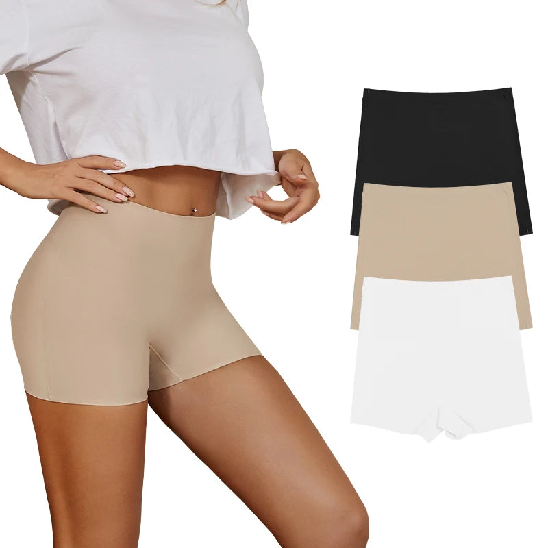 Seamless Ice Silk Women Shorts For Yoga And Sports Pants