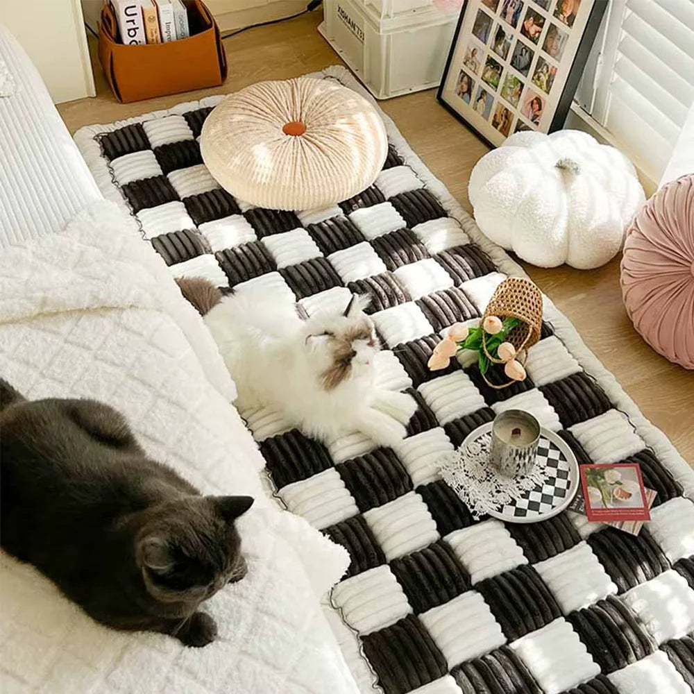 Waterproof Anti Slip Washable Coral Fleece Pet Dog Bed Cover