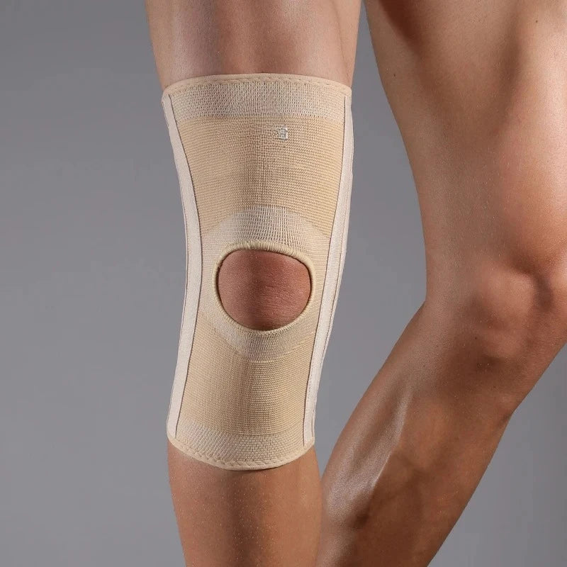 Knee Support Brace Open Patella With Spring Bars High Elasticity