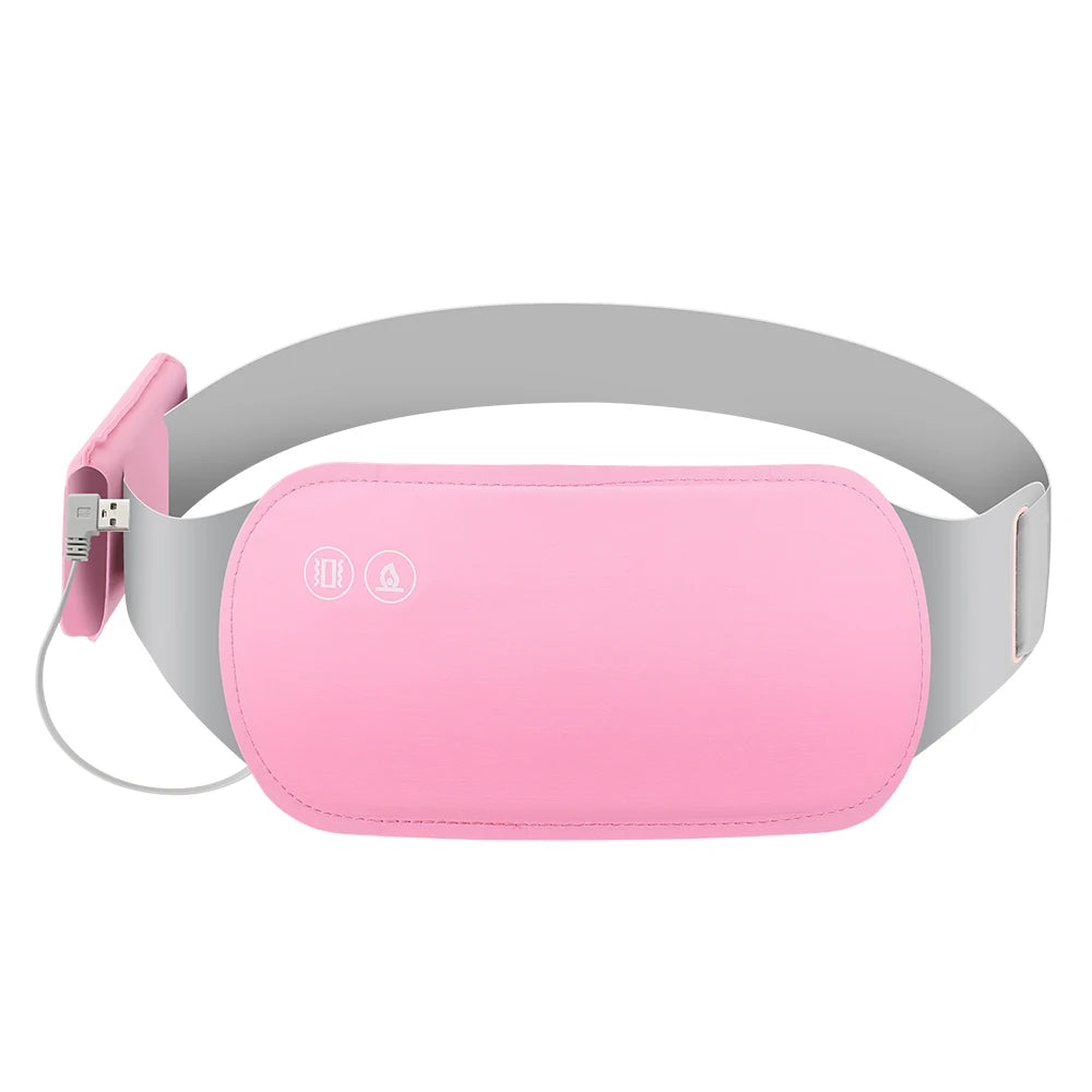 PASTSKY Menstrual Massager Belt With Heating And Vibrating Waist Warmer