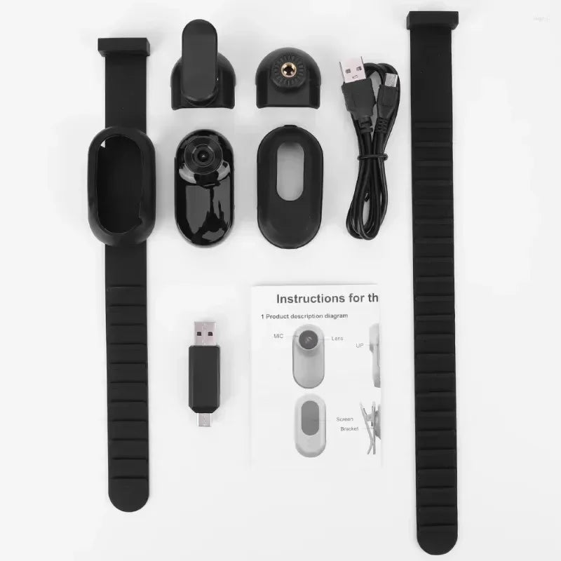 LISMCN Portable Thumb Pet Camera 1080P Detachable Recorder Anti Shake