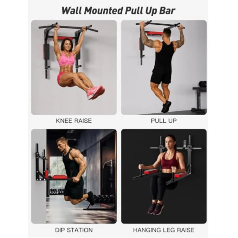Crystal Fit Multifunctional Wall Mounted Pull Up Bar For Gym