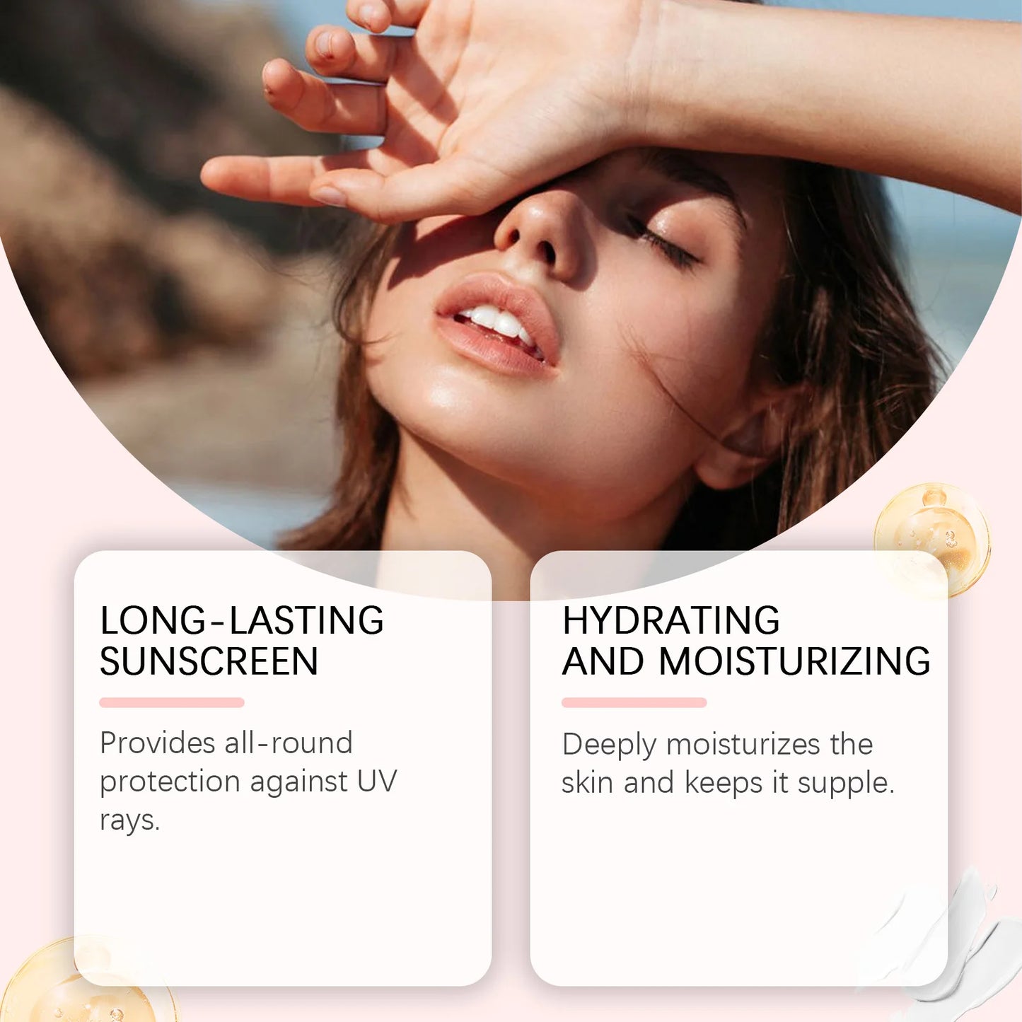OceAura Facial Sunscreen Spray Moisturizing Rapid Absorption Sunblock