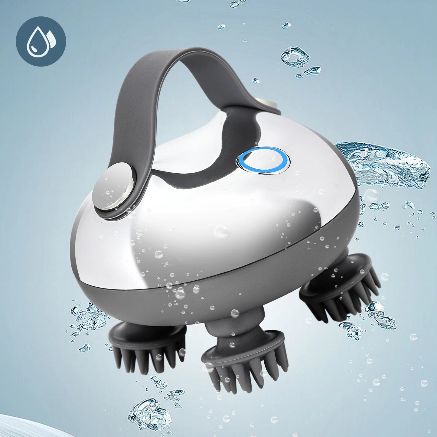 APWIKOGER Electric Scalp Massager With 8 Silicone Heads 3 Modes For Hair Growth