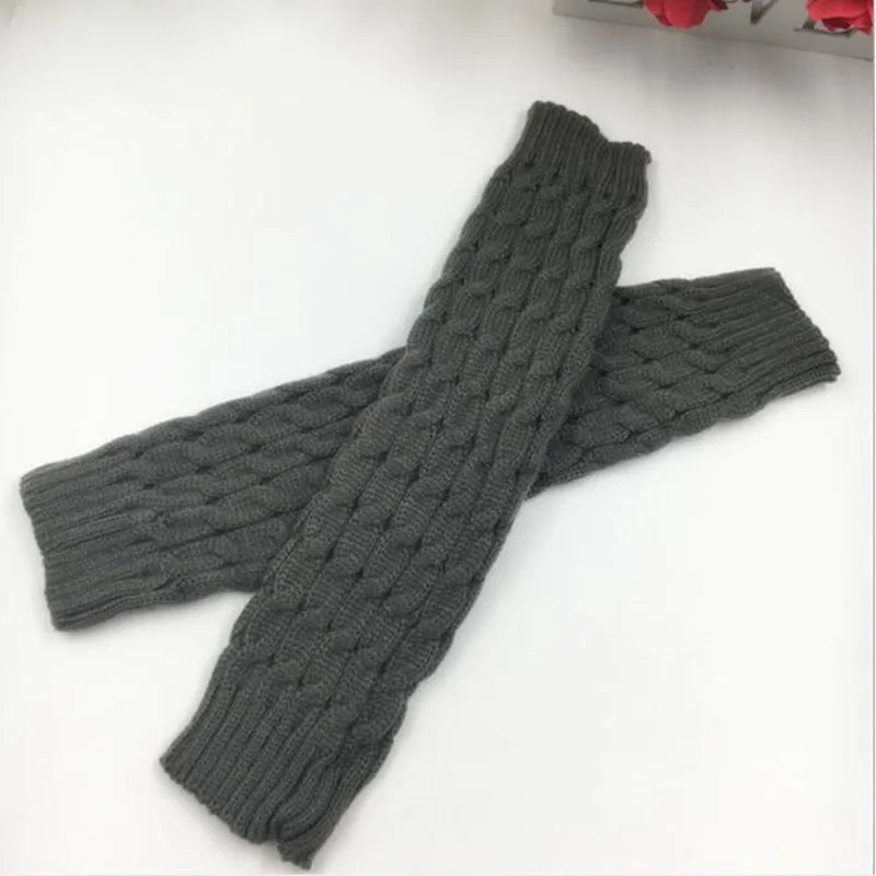 Toporchid Women Leg Warmers Knitted Acrylic Knee Pad Socks WinterThermalInsulated