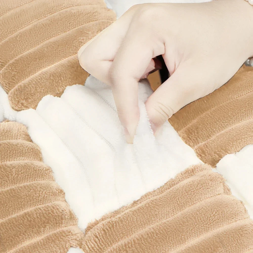 Waterproof Anti Slip Washable Coral Fleece Pet Dog Bed Cover