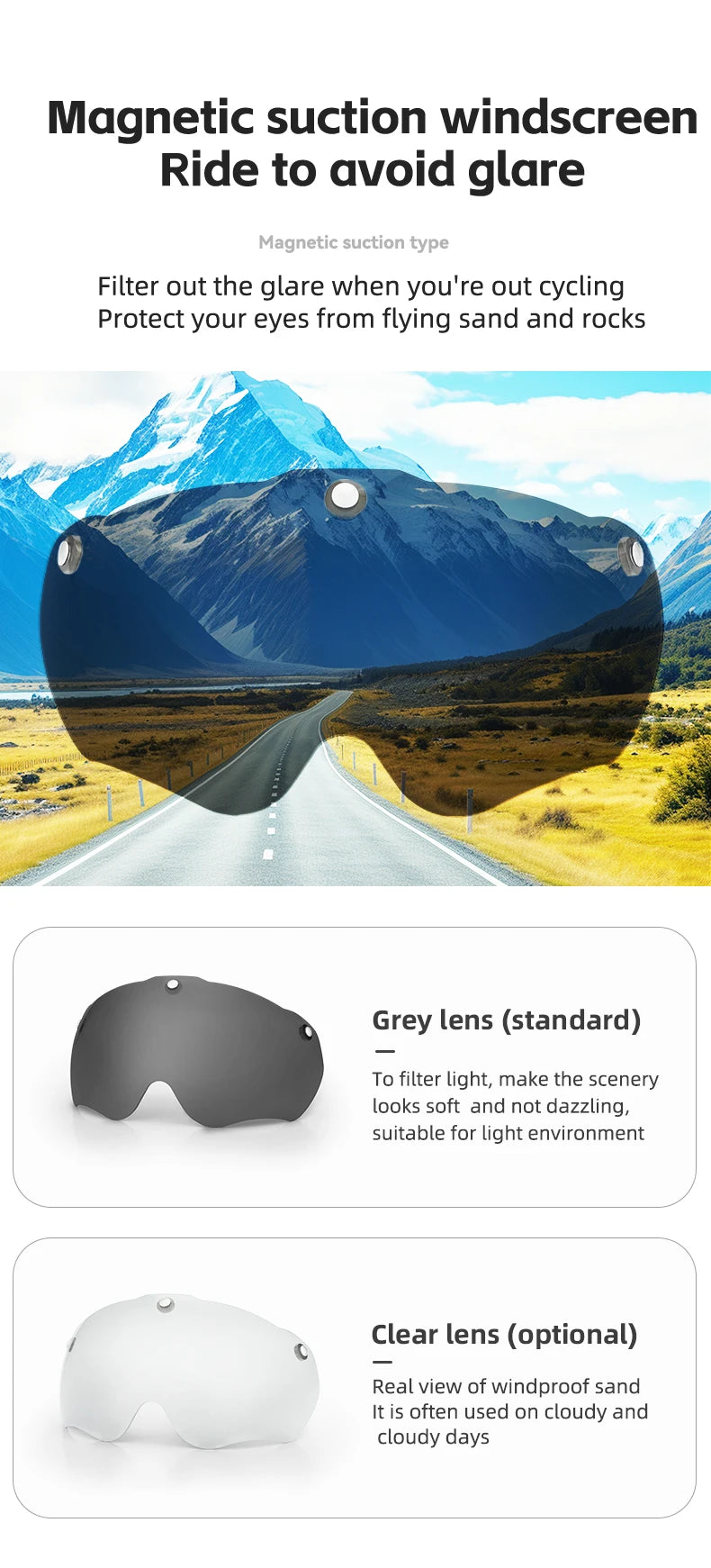 ROCKBROS Cycling Helmet Integrated With Goggles For MTB Road