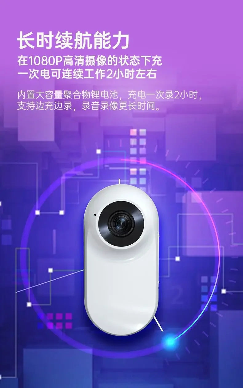 LISMCN Portable Thumb Pet Camera 1080P Detachable Recorder Anti Shake