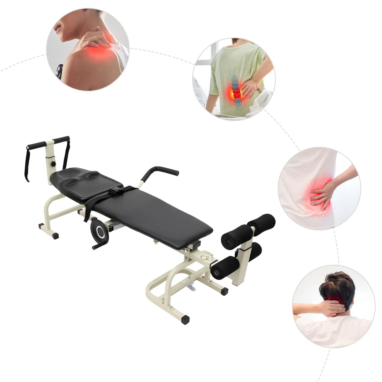 Multifunctional Body Stretcher Vertebrae Care Bench For Neck And Shoulders