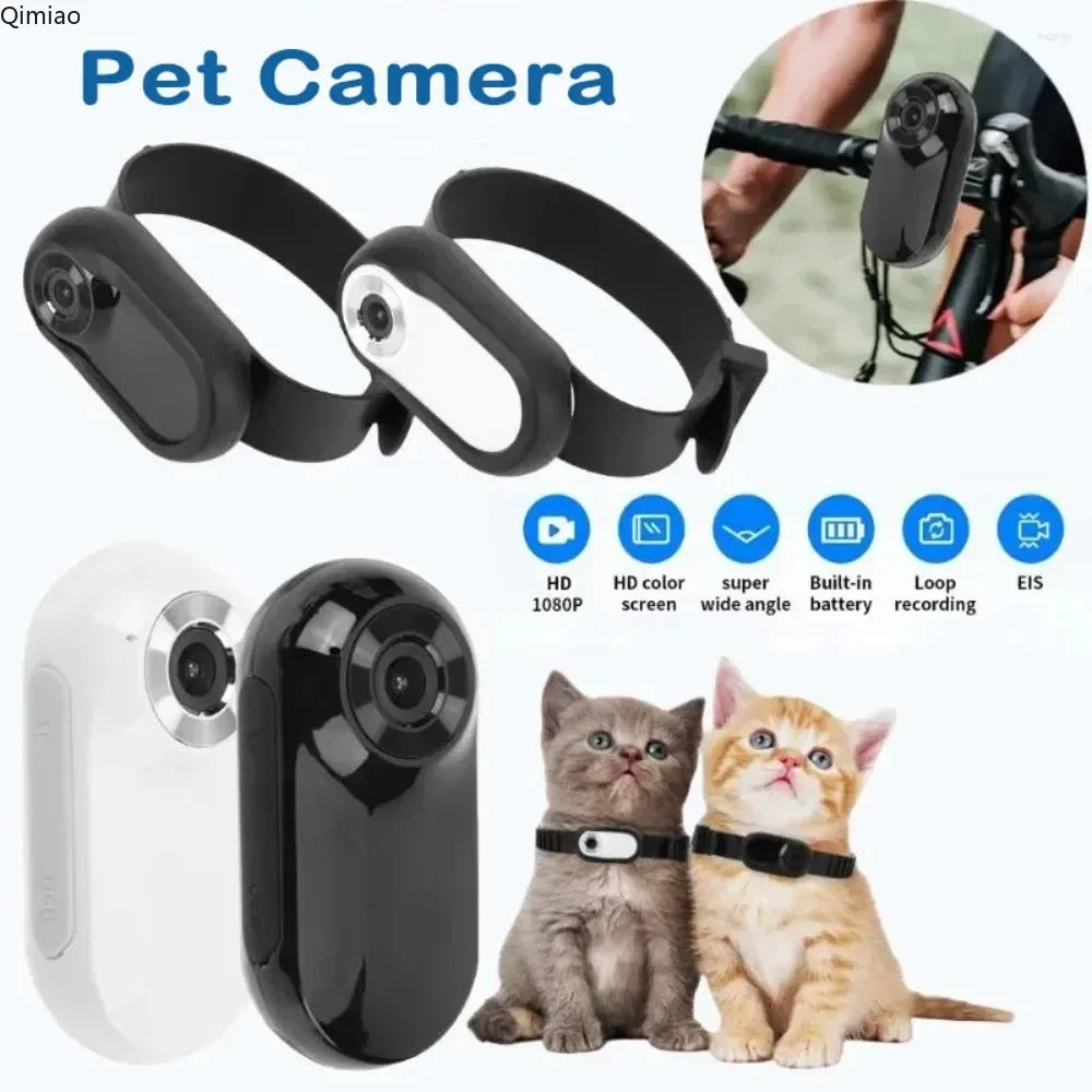LISMCN Portable Thumb Pet Camera 1080P Detachable Recorder Anti Shake