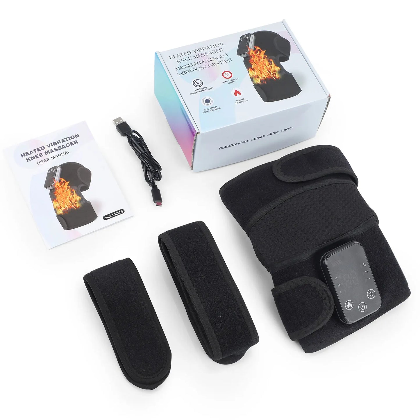 PASTSKY Electric Heating Knee Massage Instrument Cordless Hot Pad