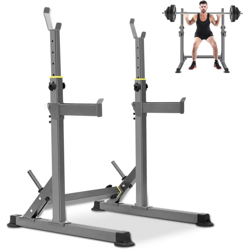Adjustable Squat Rack And Multifunction Barbell Stand For Home Gym