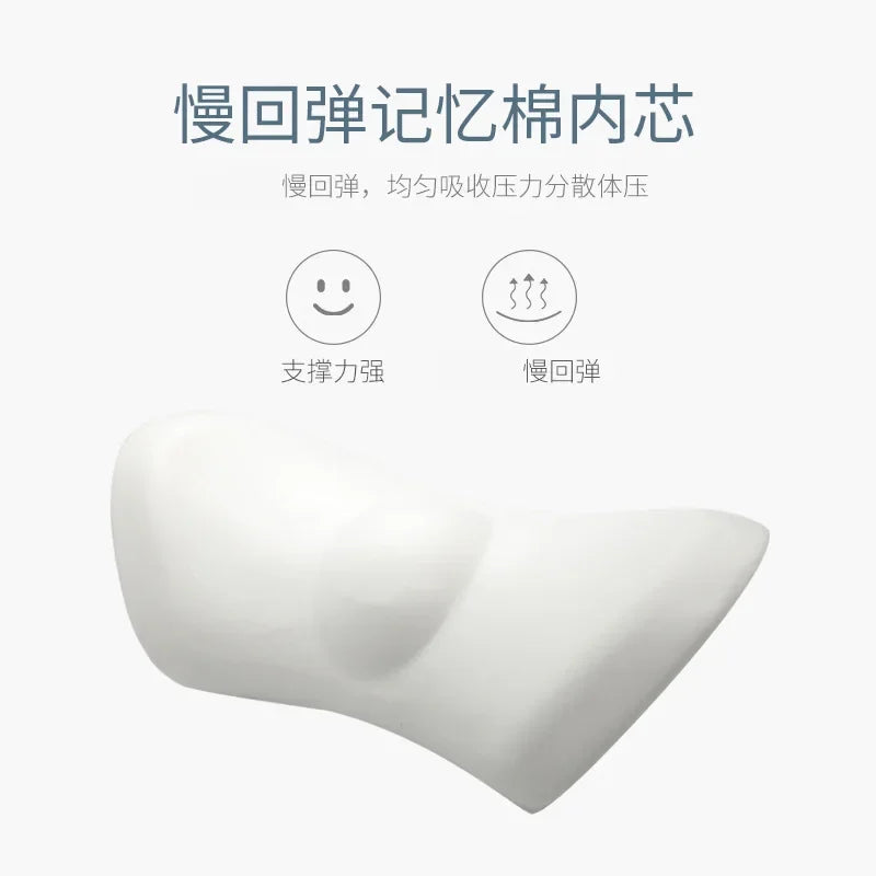 Car Seat Lumbar Cushion Memory Foam Pillow For Back Support In Car