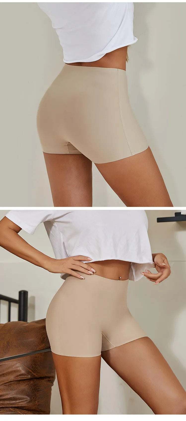 Seamless Ice Silk Women Shorts For Yoga And Sports Pants