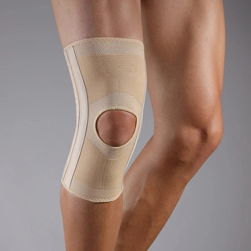 Knee Support Brace Open Patella With Spring Bars High Elasticity